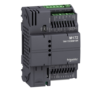 Schneider PLC Modicon M171/M172_ Modicon M172 Optimized Blind 18 I/Os, Modbus_ [TM172OBM18R]