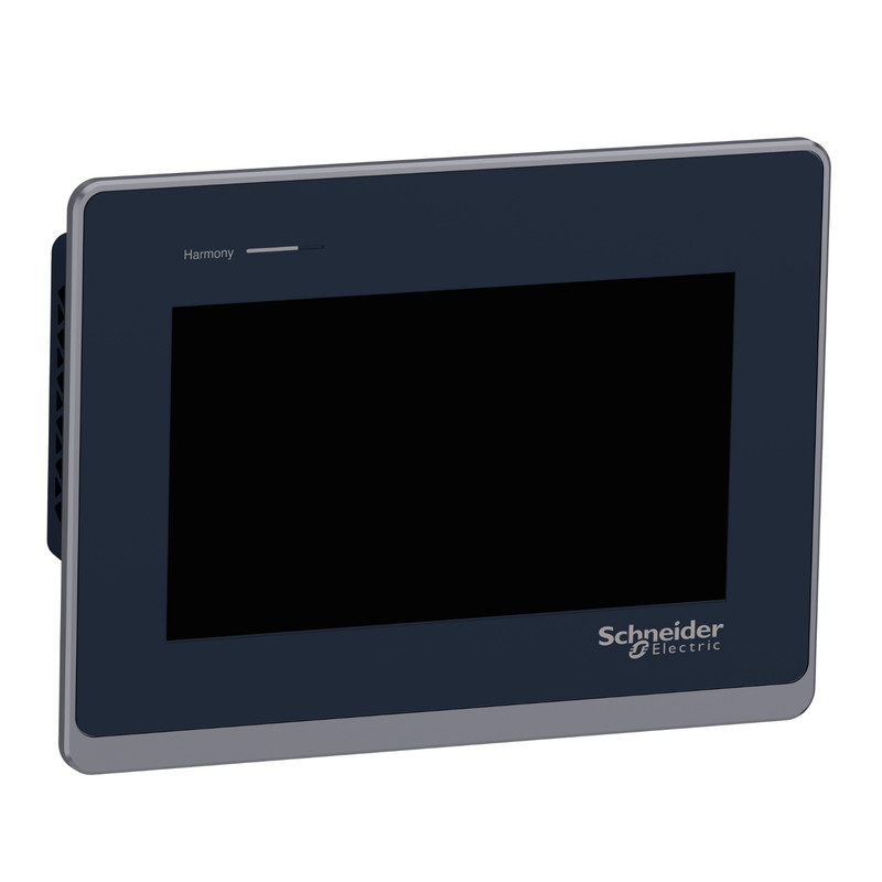 Schneider HMI Harmony STU, STO_ Touch panel screen, Harmony ST6, 7"W display, 2COM, 2Ethernet, USB host&device, 24 VDC_ [HMIST6400]