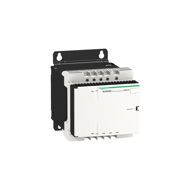 Schneider Power Supply Phaseo ABL8_ rectified and filtered power supply - 1 or 2-phase - 400 V AC - 24 V - 6 A_ [ABL8FEQ24060]