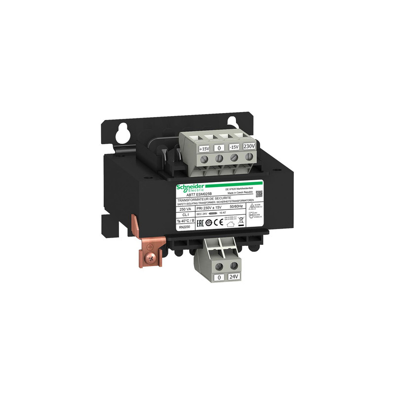 Schneider Transformer Phaseo ABT7, ABL6_ voltage transformer - 230 V - 1 x 24 V - 250 VA_ [ABT7ESM025B]