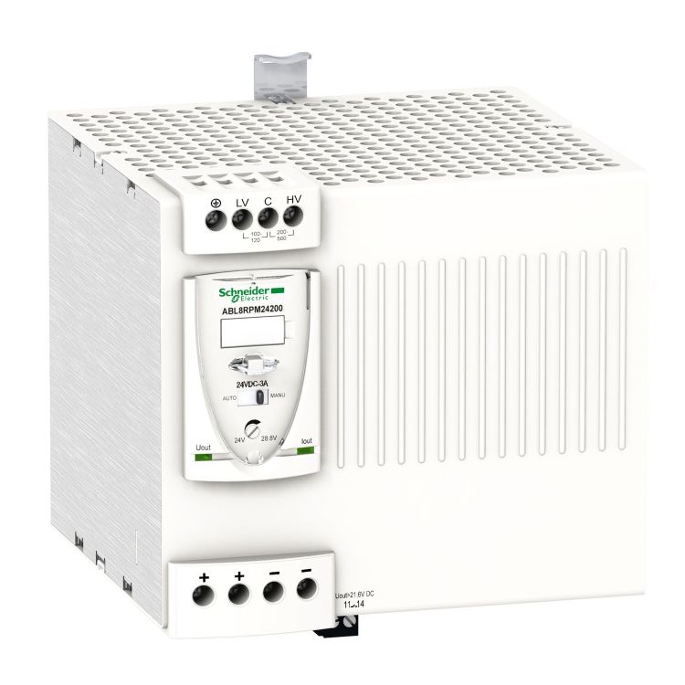 Schneider Power Supply Phaseo ABT7, ABL6_ regulated SMPS - 1 or 2-phase - 100..240 V - 24 V - 20 A_ [ABL8RPM24200]