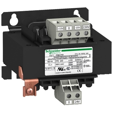 Schneider Transformer Phaseo ABT7, ABL6_ voltage transformer - 230 V- 1 x 24 V - 100 VA_ [ABT7ESM010B]