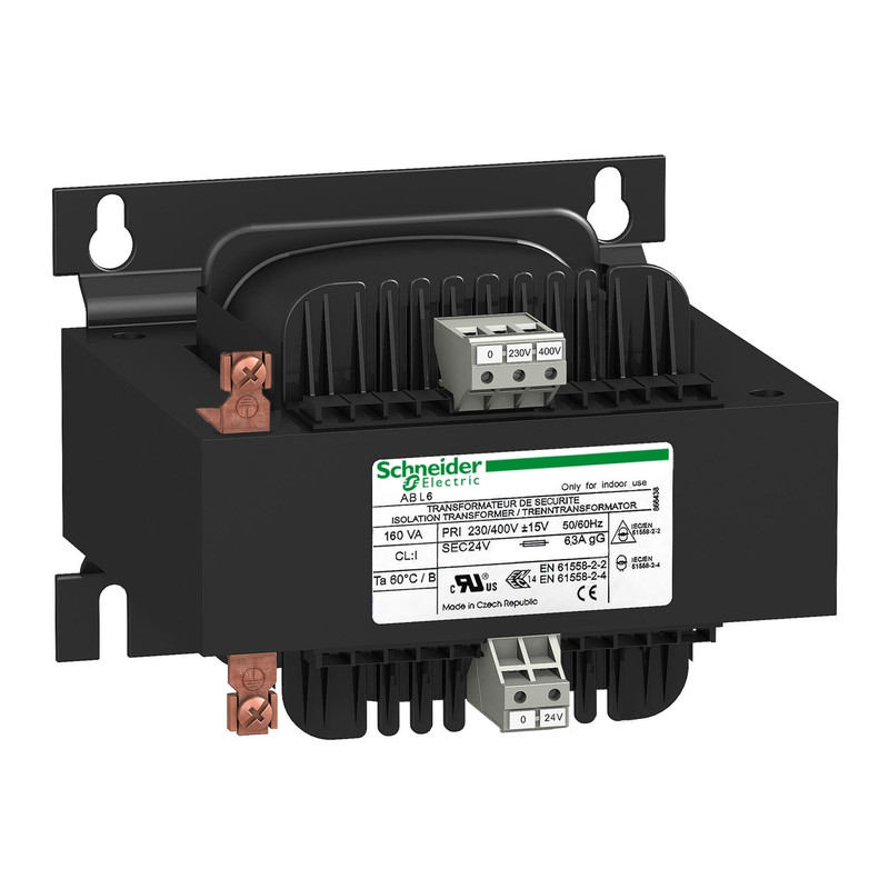 Schneider Transformer Phaseo ABT7, ABL6_ voltage transformer - 230..400 V - 1 x 24 V - 63 VA_ [ABL6TS06B]