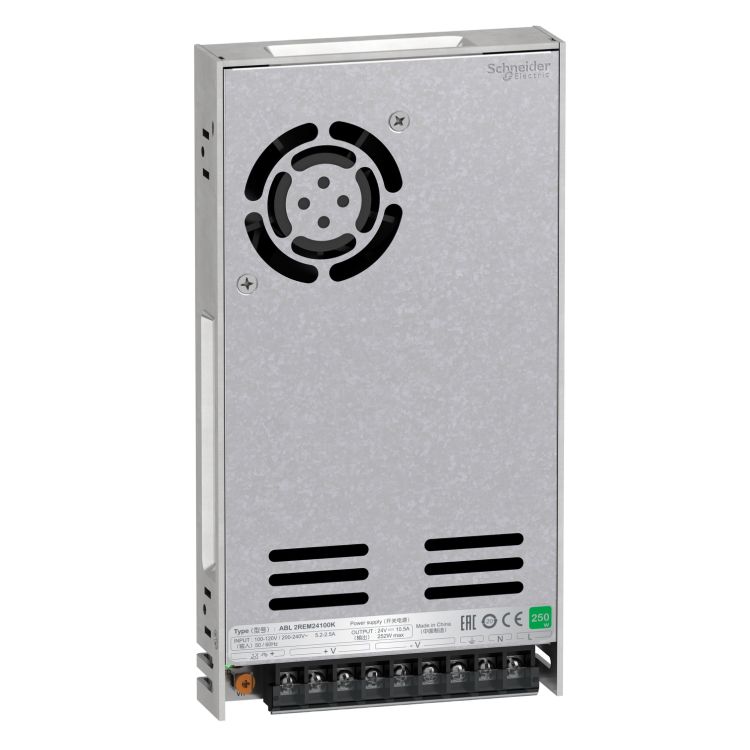 Schneider Power Supply Phaseo Easy ABL2_ single phase power supply, 100...240V input, 24V DC output, 252W, 10,5A_ [ABL2REM24100K]