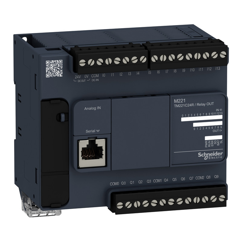 Schneider PLC Modicon M241_ controller M221 24 IO relay_ [TM221C24R]