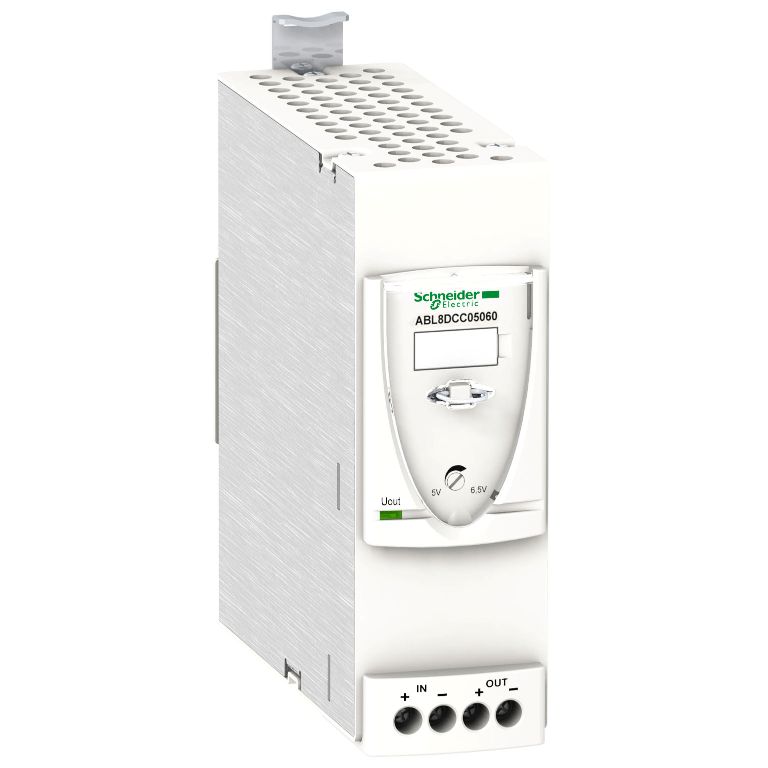 Schneider Power Supply Phaseo ABL7, ABL8_ converter module 30 W - 24..28.8 V DC, 5 V DC - 6 A - for regulated SMPS_ [ABL8DCC05060]