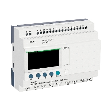 Schneider PLC Zelio Logic_ Modular smart relay Zelio Logic - 26 I O - 24 V AC - clock - display_ [SR3B261B]