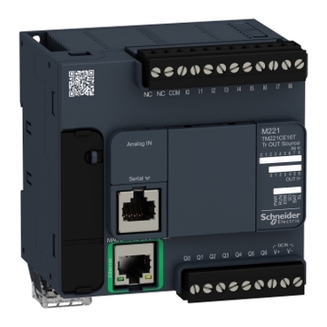 Schneider PLC Modicon M221_ controller M221 16 IO transistor PNP Ethernet_ [TM221CE16T]