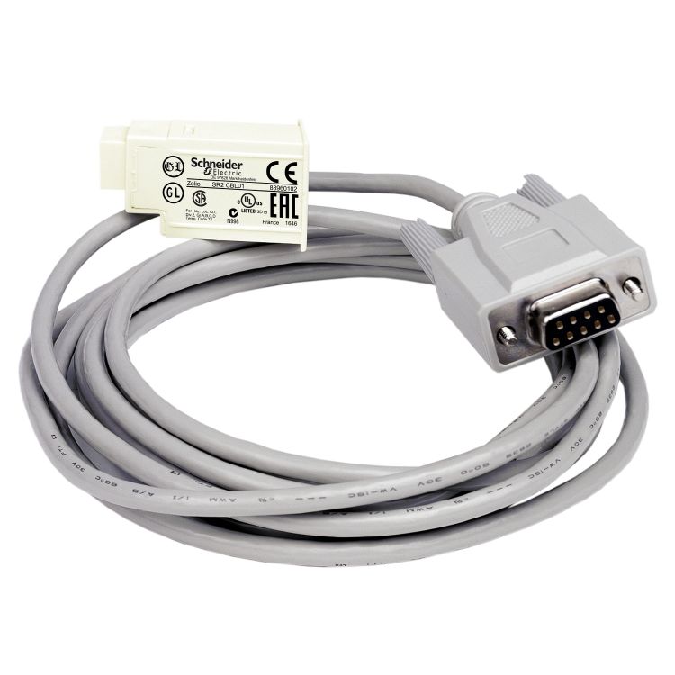 Schneider PLC Zelio Logic_ SUB-D 9-pin PC connecting cable - for smart relay Zelio Logic - 3 m_ [SR2CBL01]