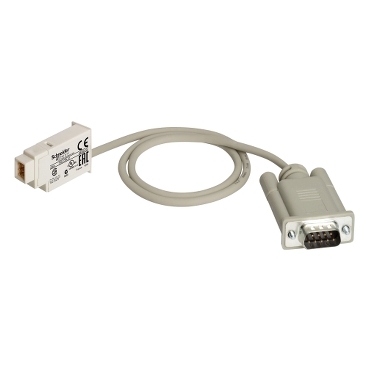 Schneider PLC Zelio Logic_ SUB-D 9-pin modem connecting cable - for smart relay Zelio Logic - 0.5 m_ [SR2CBL07]