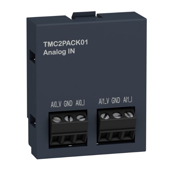 Schneider PLC Modicon M221_ cartridge M221 - packaging 2 analog inputs - I/O extension_ [TMC2PACK01]