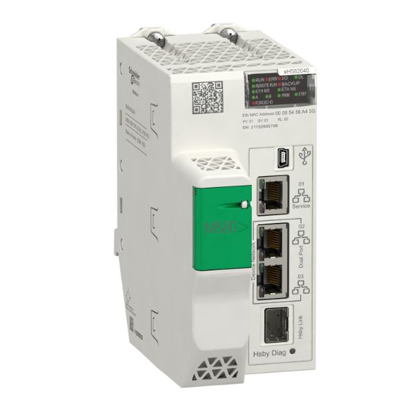 Schneider PLC Modicon M580_ Redundant processor module, Modicon M580, HSBY Level 2, Remote Coated_ [BMEH582040C]
