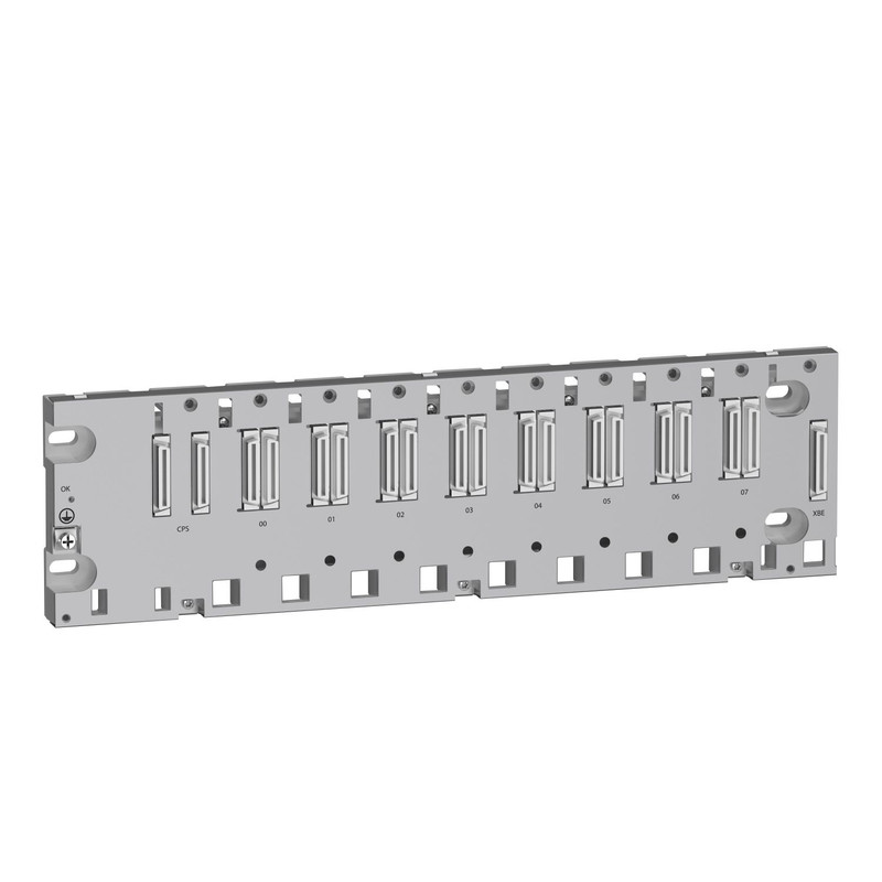 Schneider PLC Modicon M580_ ruggedized rack X80 - 8 slots - Ethernet backplane_ [BMEXBP0800H]