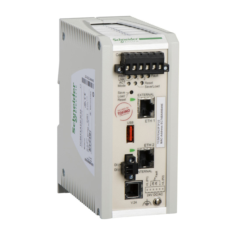 Schneider PLC ConneXium_ ConneXium Tofino Firewall - 2 ports for copper_ [TCSEFEA23F3F22]