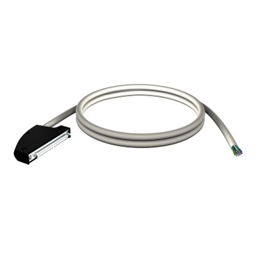 Schneider PLC Modicon M340_ cord set - 40-way terminal - one end flying leads - for M340 I/O - 5 m_ [BMXFCW501]