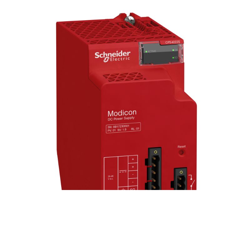 Schneider PLC Modicon M340_ redundant power supply module X80 - 24..48 V DC - Safety_ [BMXCPS4022S]