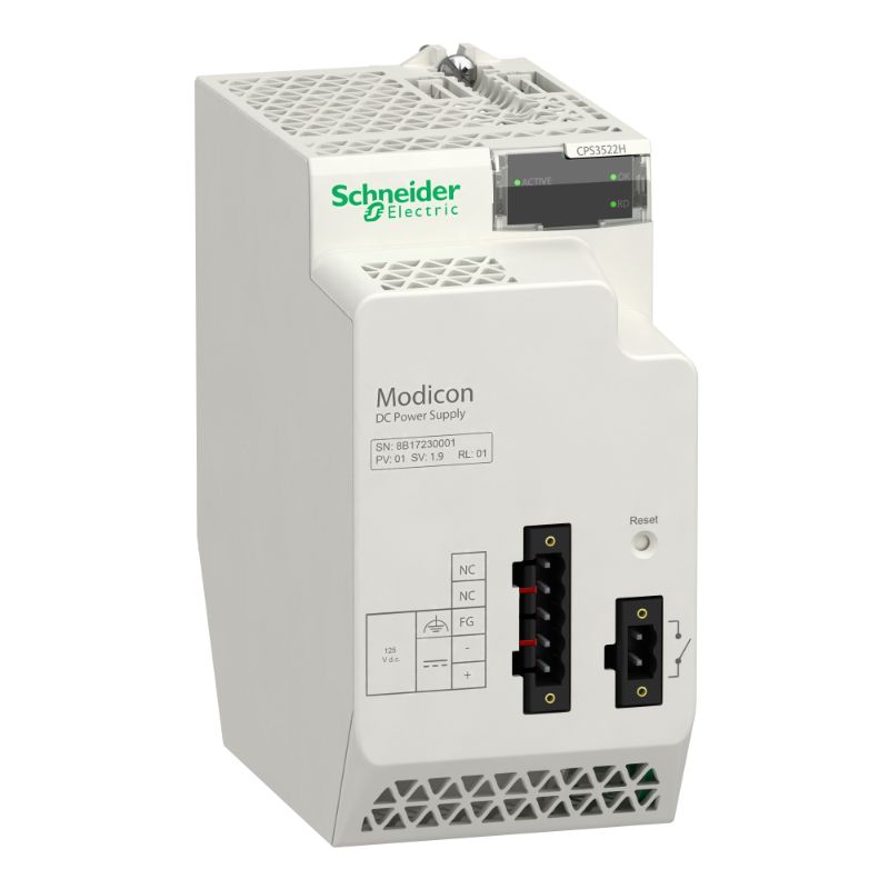 Schneider PLC Modicon M340_ H REDUNDANT HP 125 VDC POWER SUPPLY_ [BMXCPS3522H]
