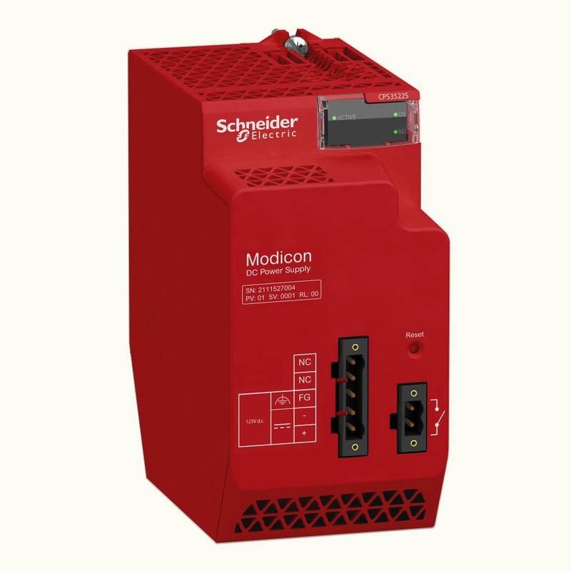 Schneider PLC Modicon M340_ redundant power supply module X80 - 125 V DC - Safety_ [BMXCPS3522S]