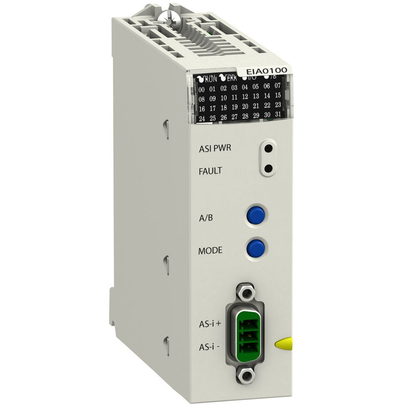 Schneider PLC Modicon M340_ Master module - upto 62 devices on discrete I/O - upto 31 devices on analog I/O_ [BMXEIA0100]