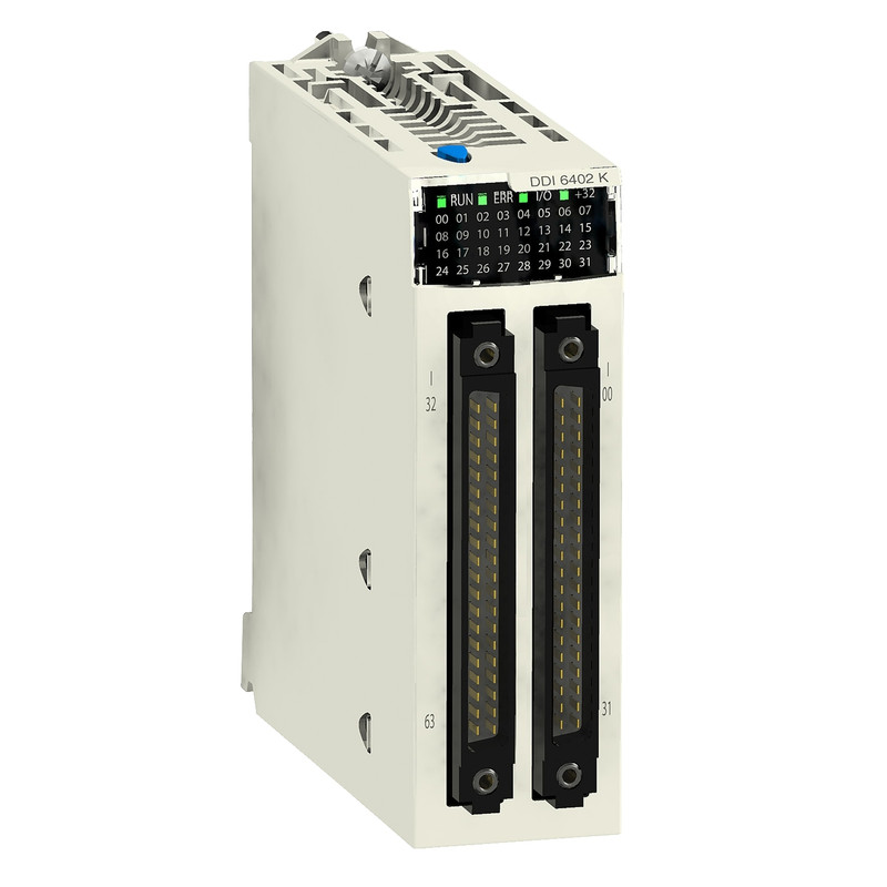 Schneider PLC Modicon M340_ discrete input module X80 - 64 inputs - 24 V DC positive_ [BMXDDI6402K]