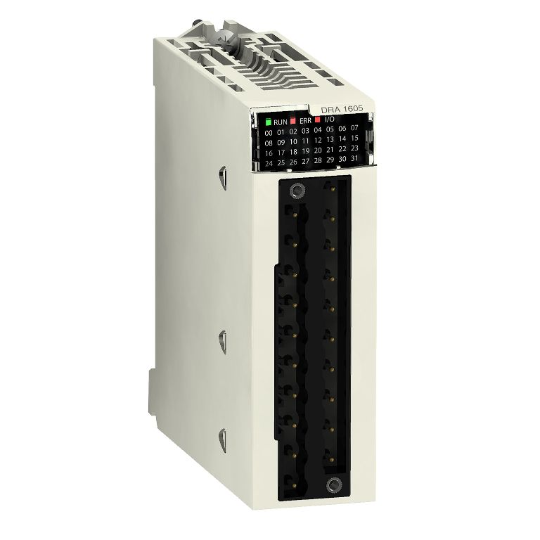 Schneider PLC Modicon M340_ discrete output module X80 - 16 outputs - relay - 24 V DC or 24...240 V AC_ [BMXDRA1605]