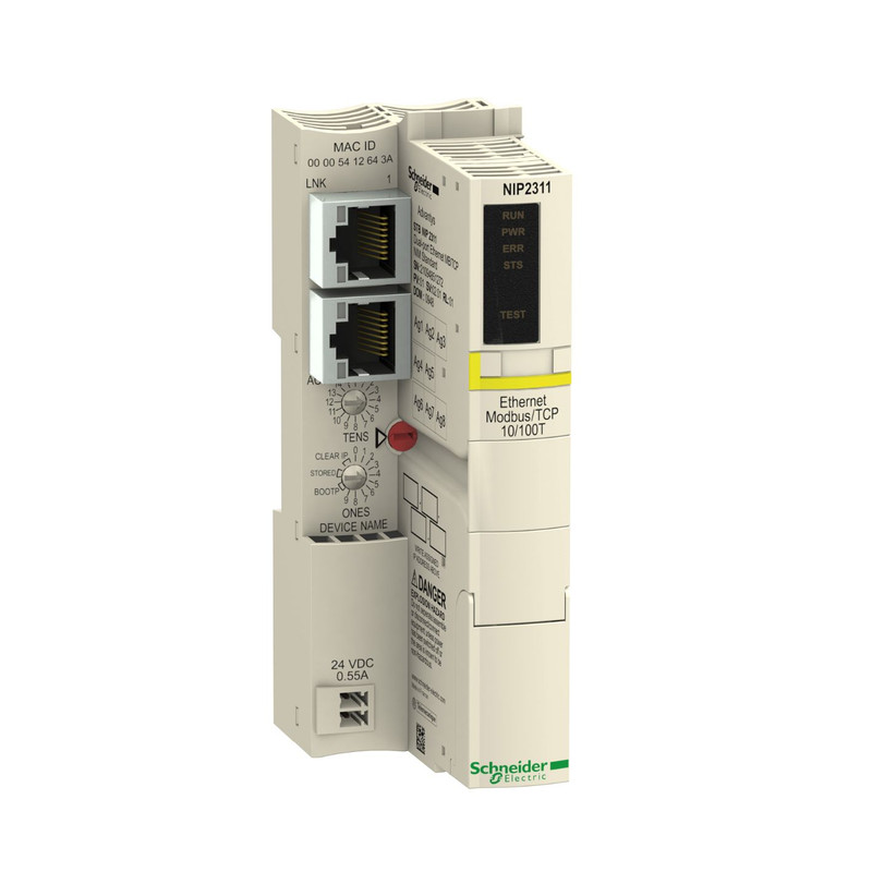 Schneider PLC Modicon STB_ standard Network Interface Module STB - Ethernet modbus TCP/IP - 10...100 Mbits_ [STBNIP2311]