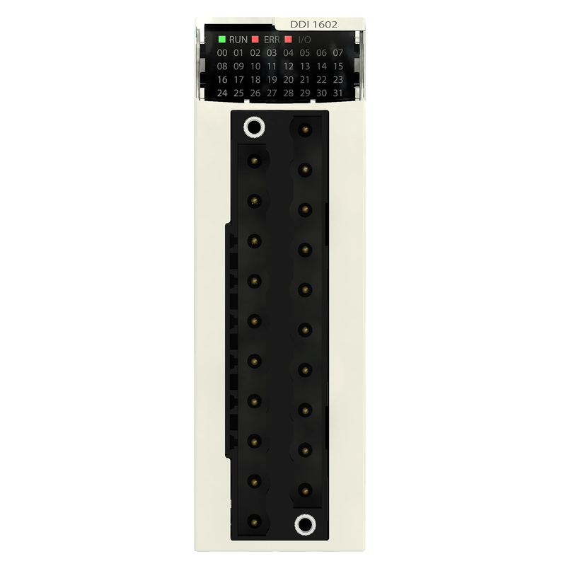 Schneider PLC Modicon M340_ discrete input module X80 - 16 inputs - 24V DC current sink (logic positive) - severe_ [BMXDDI1602H]