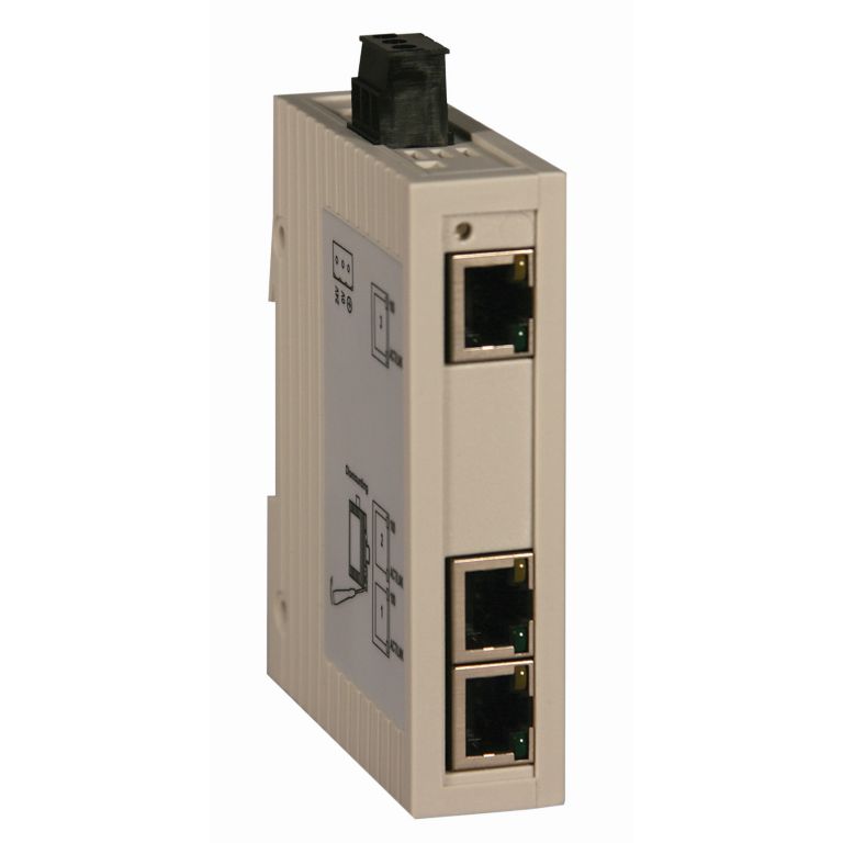 Schneider Ethernet Switch ConneXium_ ConneXium Unmanaged Switch - 3 ports for copper_ [TCSESU033FN0]