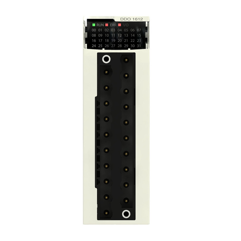Schneider PLC Modicon M340_ discrete output module X80 - 16 O - solid state - 24 V DC - severe_ [BMXDDO1612H]