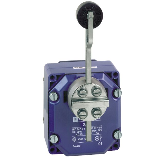 Schneider Sensors OsiSense XC Special_ limit switch XCR - thermoplastic spring return roller lever - 2X(1NC+NO)_ [XCRA12]