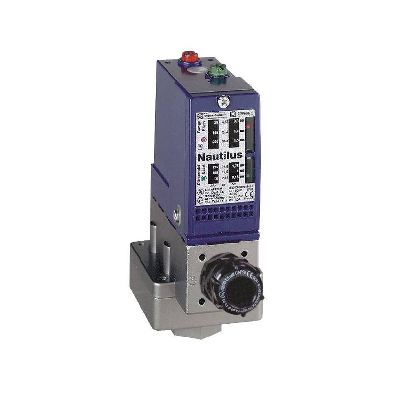 Schneider Sensors Nautilus - ATEX D_ pressure switch XML-B - 4 bar - adjustable scale 2 thresholds - 1 C/O_ [XMLB004A2S12EX]
