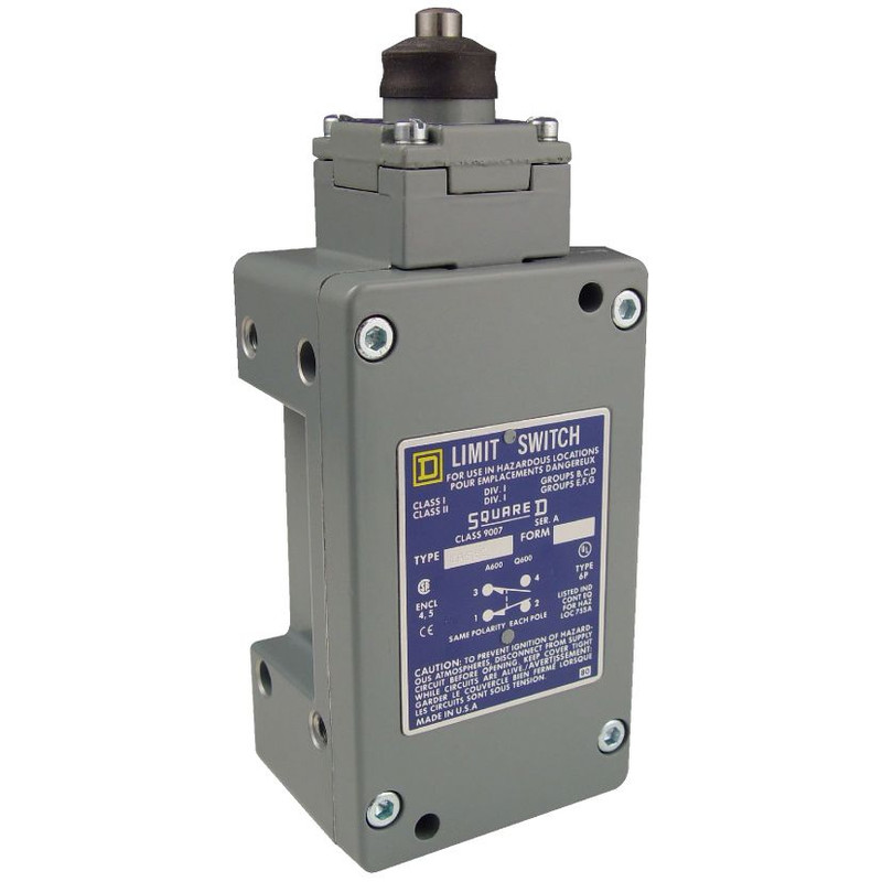 Schneider Sensors Nema Limit Switches_ Limit switch, 9007, 600 V 10amp c +options_ [9007CR53E]