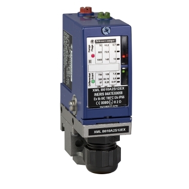 Schneider Sensors Nautilus - ATEX D_ pressure switch XMLB - 10 bar - adjustable scale 2 thresholds - 1 C/O_ [XMLB010A2S12EX]