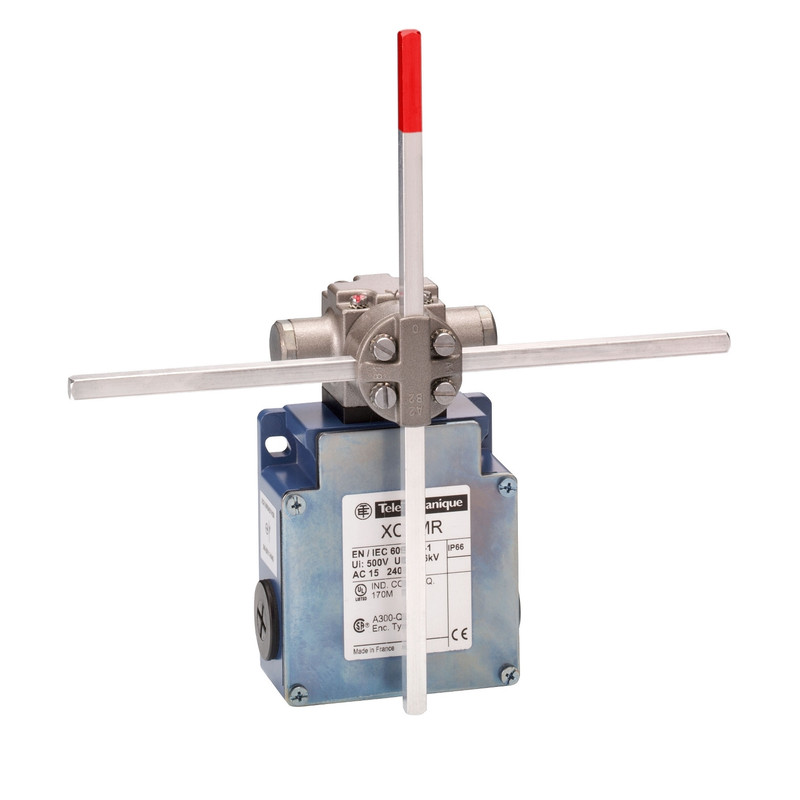 Schneider Sensors OsiSense XC_ limit switch XCKMR - stay put crossed rods lever 6mm - 2x(2 NC) - slow - Pg13_ [XCKMR54D1]