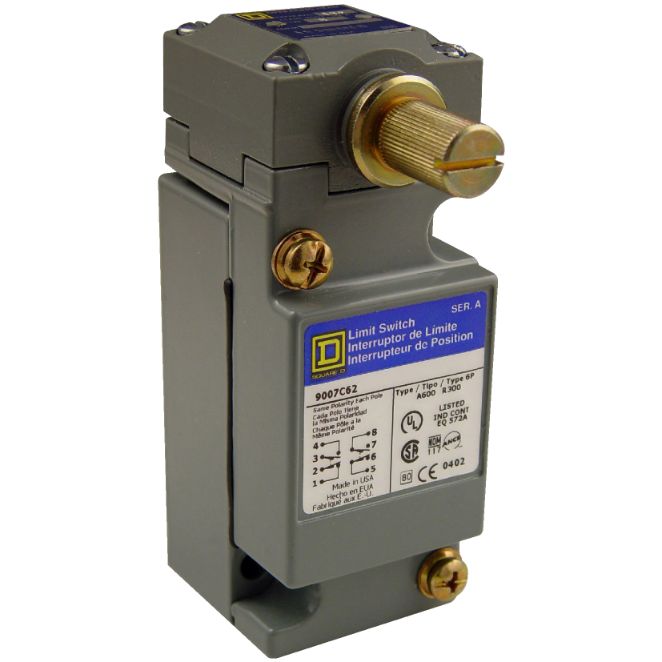 Schneider Sensors Nema Limit Switches_ Limit switch, 9007, 600 V 10amp c +options_ [9007C66A2]