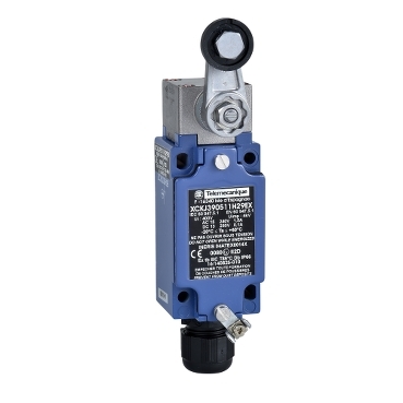 Schneider Sensors Osiswitch - ATEX D_ Limit switch, Limit switches XC Standard, XCKJ, roller lever, 2NC + NO, ATEX/IECEx_ [XCKJ390511H29EX]
