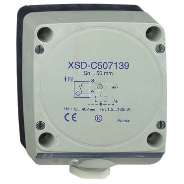 Schneider Sensors Osisense XS & XT_ inductive sensor XSD 80x80x40 - plastic - Sn40mm - 12..48VDC - terminals_ [XSDC407139]