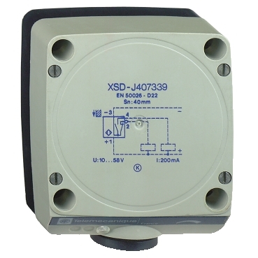 Schneider Sensors Osisense XS & XT_ inductive sensor XSD 80x80x40 - plastic - Sn40mm - 12..48VDC - terminals_ [XSDH407339]