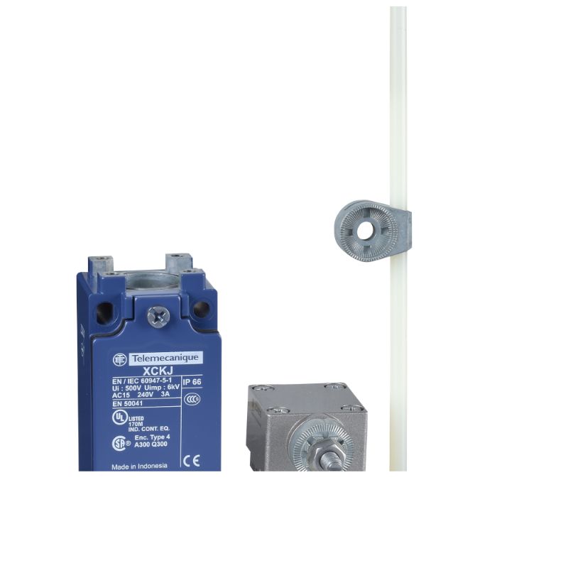 Schneider Sensors OsiSense XC Standard_ Limit switch, Limit switches XC Standard, XCKJ, thermoplastic round rod lever 6 mm, 1NC+1 NO, snap, 1/2NPT_ [XCKJ10559H7]