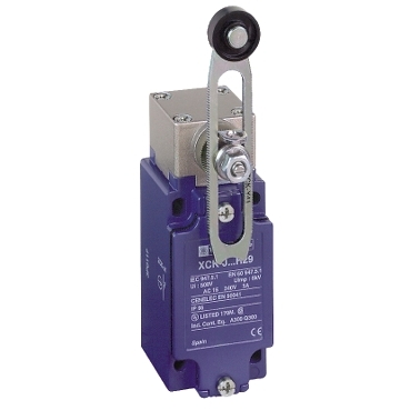 Schneider Sensors OsiSense XC Standard_ Limit switch, Limit switches XC Standard, XCKJ, thermoplastic plastic roller lever var. length, 1NC+1 NO, slow, Pg13_ [XCKJ50541]
