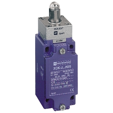 Schneider Sensors OsiSense XC Standard_ Limit switch, Limit switches XC Standard, XCKJ, steel roller plunger reinforced, 1NC+1 NO, snap, M20_ [XCKJ167H29]