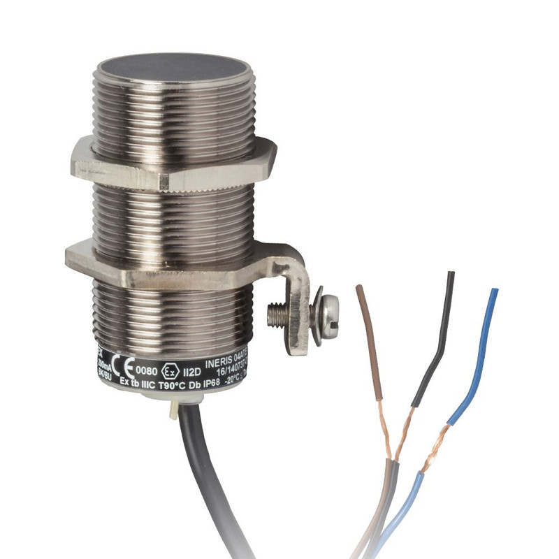 Schneider Sensors Osisense XS & XT_ Inductive proximity sensors XS ATEX D, inductive sensor hazardous area, M30, Sn15mm, 12...48 VDC, NC, cable 10 m_ [XS630B1PBL10EX]