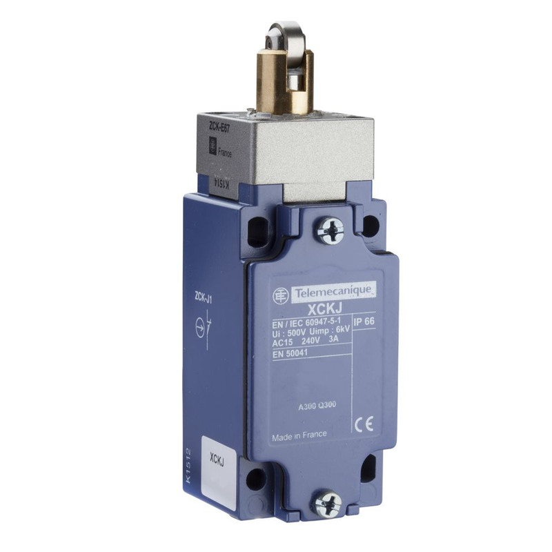Schneider Sensors OsiSense XC Standard_ Limit switch, Limit switches XC Standard, XCKJ, metal end plunger, 1NC+1 NO, slow break, M20_ [XCKJ561H29]