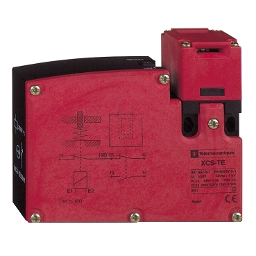 Schneider Sensors Preventa XCS_ Safety switch, Telemecanique Safety switches XCS, plastic XCSTE, 1NC+1 NO, slow break, 2 entries tapped Pg 11, 24 V_ [XCSTE5311]