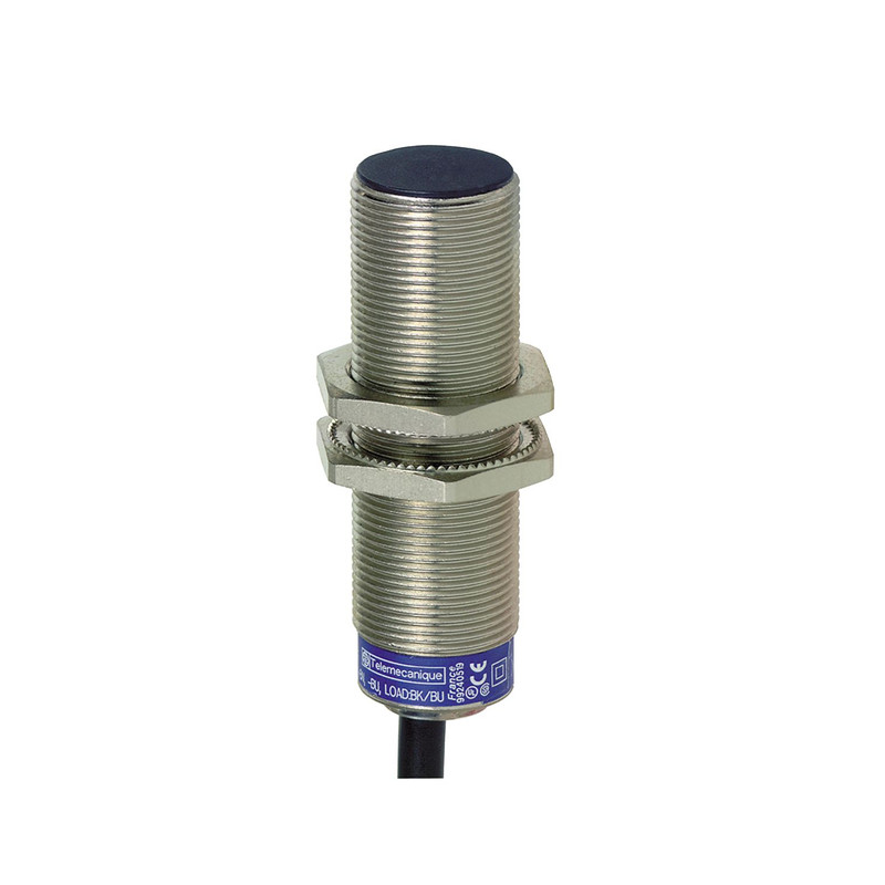 Schneider Sensors Osisense XS & XT_ Inductive proximity sensors XS, inductive sensor XS6 M18, L62mm, brass, Sn8mm, 12...48 VDC, cable 10 m_ [XS618B1PAL10]