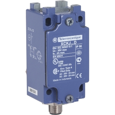 Schneider Sensors OsiSense XC Standard_ limit switch body ZCKJ - fixed - w/o display - 1NC+1NO - snap action - M12_ [ZCKJ1D]