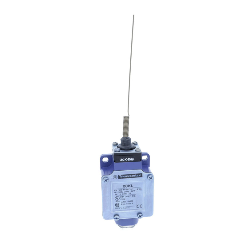 Schneider Sensors OsiSense XC Standard_ Limit switch, Limit switches XC Standard, XCKL, cats whisker, 1NC+1 NO, snap action, Cable gland_ [XCKL106]