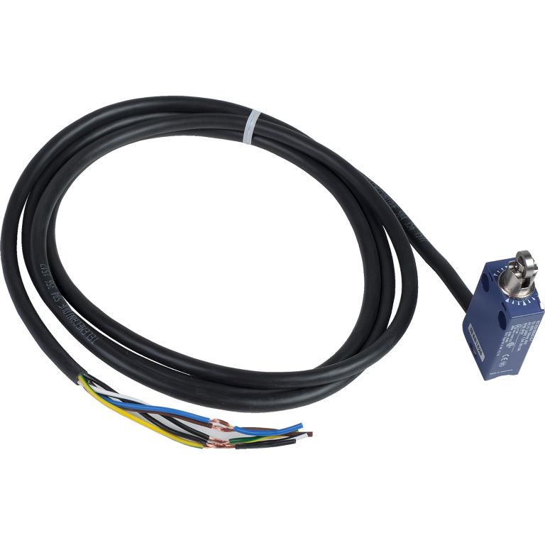 Schneider Sensors OsiSense XC Standard_ Limit switch, Limit switches XC Standard, XCMD, steel roller plunger, 1NC+1 NO, snap, 2 m_ [XCMD2102L2]