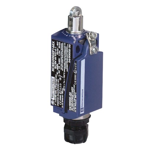 Schneider Sensors Osiswitch - ATEX D_ limit switch XCK-D - roller plunger - 2 NC + 1 NO - ATEX_ [XCKD3902P16EX]