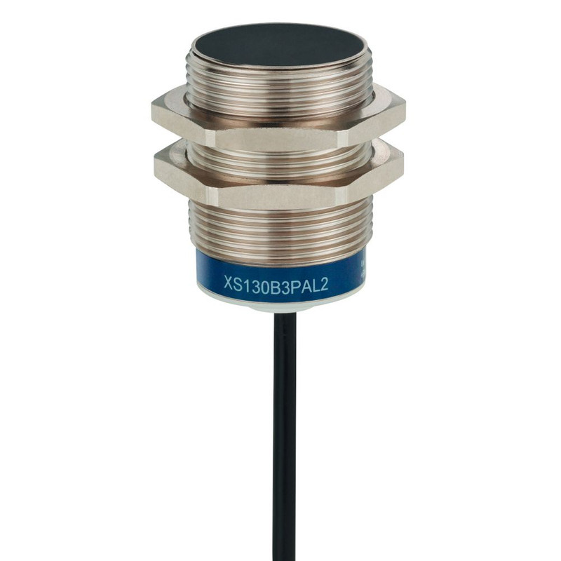 Schneider Sensors Osisense XS & XT_ Inductive proximity sensors XS, inductive sensor XS6 M30, L62mm, brass, Sn 15 mm, 12...48 V DC, cable 2 m_ [XS630B1PBL2TF]